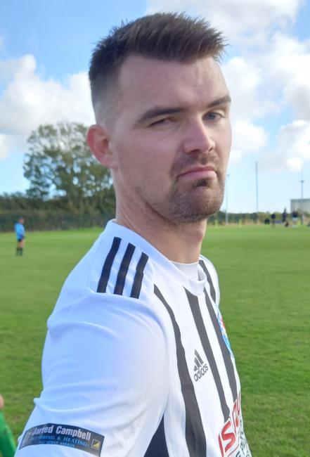 Hat-trick cup hero Mike Chandler. Pictures by Martin Jone